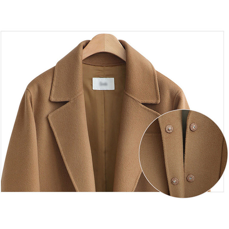Autumn Winter Coat Women Casual Plus Size Long Sleeve Thick Jackets Female Vintage Loose Warm Wool Coat Casaco Feminino 5XL 201112