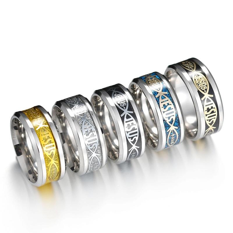 Titanium Steel Christian JESUS ring Finger ring Nail rings Silver Gold Band Rings for Women Men Believe inspired jewelry Drop Ship
Titanium Steel Christian JESUS ring Finger ring Nail rings Silver Gold Band Rings for Women Men Believe inspired jewelry Drop Ship