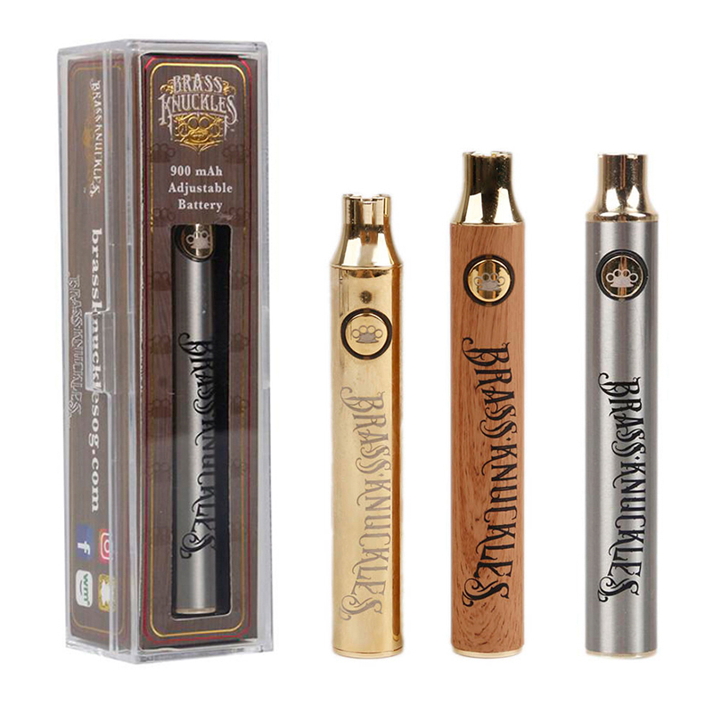 Brass Knuckles Battery 650mAh 900mAh Variable Voltage Preheat E-Cigarette Battery Pen For 510 Thraed Thick Oil Cartridge Vape Max Battery
Brass Knuckles Battery 650mAh 900mAh Variable Voltage Preheat E-Cigarette Battery Pen For 510 Thraed Thick Oil Cartridge Vape Max Battery
