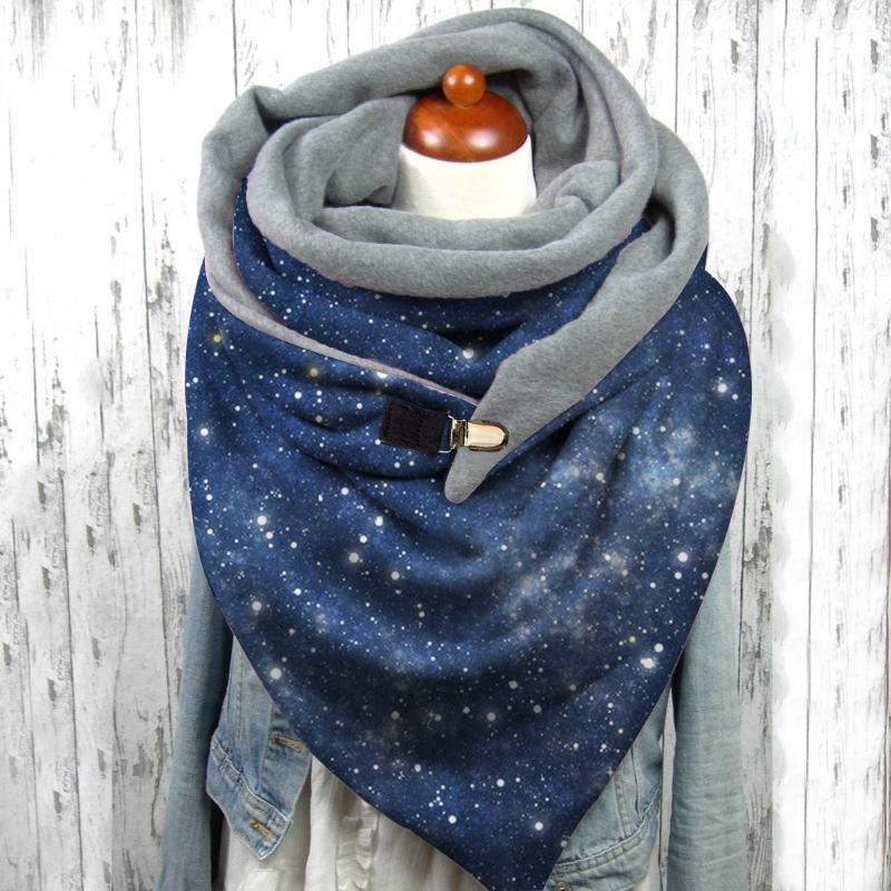 Fashion Scarf Winter Women Shiny Starry Sky Print Button Multi-Purpose Bandana Outdoor Soft Wrap Casual Warm Scarves Shawls
Fashion Scarf Winter Women Shiny Starry Sky Print Button Multi-Purpose Bandana Outdoor Soft Wrap Casual Warm Scarves Shawls