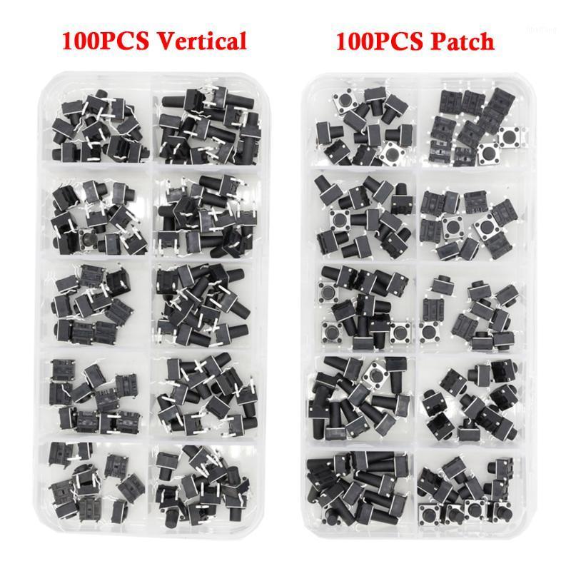 100 PCS Tact Switch 4-legged vertical / patch 6*6*4.1/4.3/5/6/6.5/7.5/8/9.3/10.5/12MM Micro Push Button Switch Key1
100 PCS Tact Switch 4-legged vertical / patch 6*6*4.1/4.3/5/6/6.5/7.5/8/9.3/10.5/12MM Micro Push Button Switch Key1