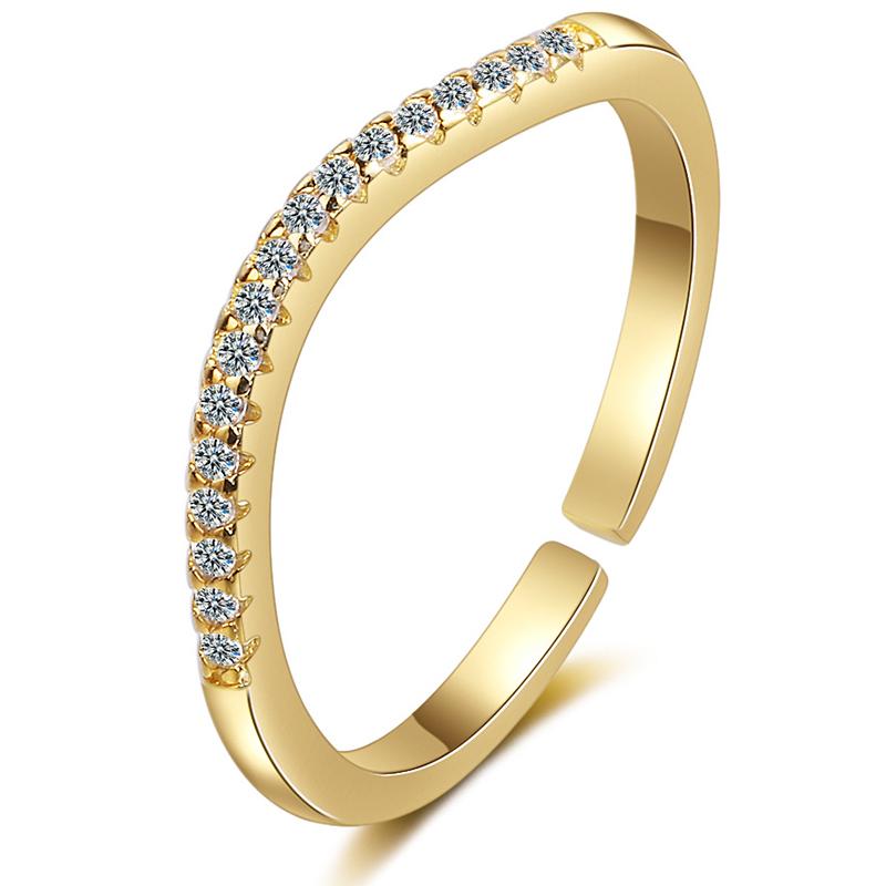Cluster Rings Minimalist Stackable Thin Cubic Zirconia Gold Silver Color Adjustable For Women Bling Dainty Finger Jewelry Gifts SR2270
Cluster Rings Minimalist Stackable Thin Cubic Zirconia Gold Silver Color Adjustable For Women Bling Dainty Finger Jewelry Gifts SR2270