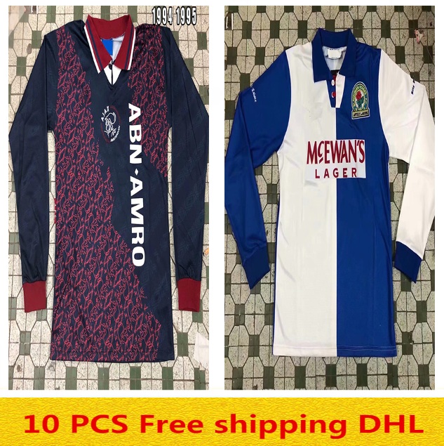 Best quality 1994 1995 Ajax Blackburn Rovers retro Long sleeve soccer jersey welcome to order, Black;yellow
Best quality 1994 1995 Ajax Blackburn Rovers retro Long sleeve soccer jersey welcome to order, Black;yellow