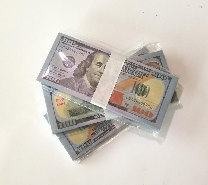 New US Dollars Hot Sales Fake Money Movies Prop 100 Dollars Bank Note Counting Pretend Prop Money Festive Party Games Collection Gifts
New US Dollars Hot Sales Fake Money Movies Prop 100 Dollars Bank Note Counting Pretend Prop Money Festive Party Games Collection Gifts