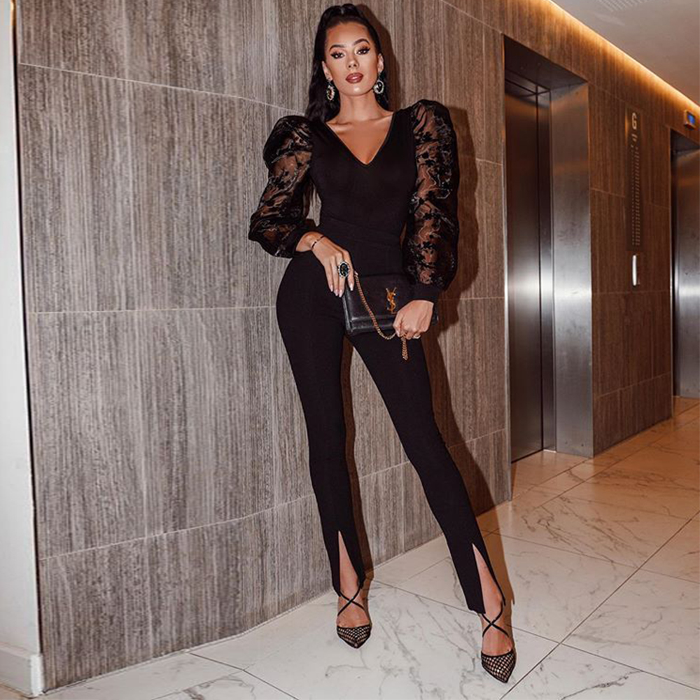 2021 The New Sexy Long Sleeve Women Fashion Crocheted All Black Bandage Party Overalls R2z7, Beige
2021 The New Sexy Long Sleeve Women Fashion Crocheted All Black Bandage Party Overalls R2z7, Beige