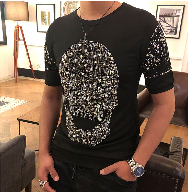 Will Shirts 2020 See Cotton the Neck Short Sleeve t Male Shirt Fitness Trends Superior Quality with Diamonds Aal8, Black
Will Shirts 2020 See Cotton the Neck Short Sleeve t Male Shirt Fitness Trends Superior Quality with Diamonds Aal8, Black