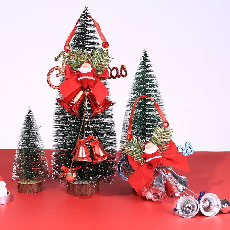 

Merry Christmas Bow Knot Double Bell Christmas Tree Ornament Pendant Door Hanging Decoration Wedding Party Bell Decor Gift 41