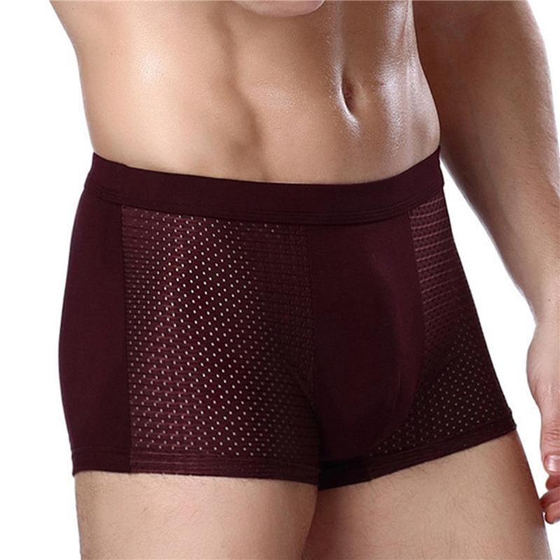 New Breathable Mens Boxershorts Plus Zise 4XL Mesh Hollow Out Summer Soft Seamless Underpants Designer Solid Male Underwear, Black
New Breathable Mens Boxershorts Plus Zise 4XL Mesh Hollow Out Summer Soft Seamless Underpants Designer Solid Male Underwear, Black