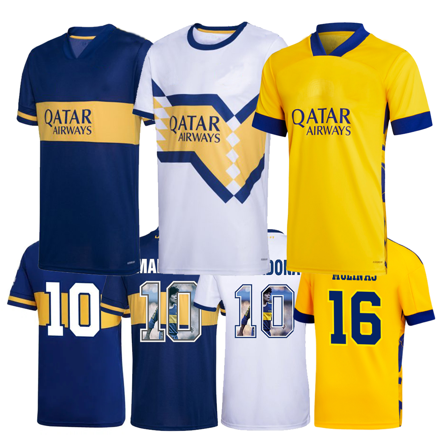 2020-21 season Boca home / away / second away and Maradona commemorative jersey high-quality sweatshirt (Choose Flocking), Black;yellow
2020-21 season Boca home / away / second away and Maradona commemorative jersey high-quality sweatshirt (Choose Flocking), Black;yellow