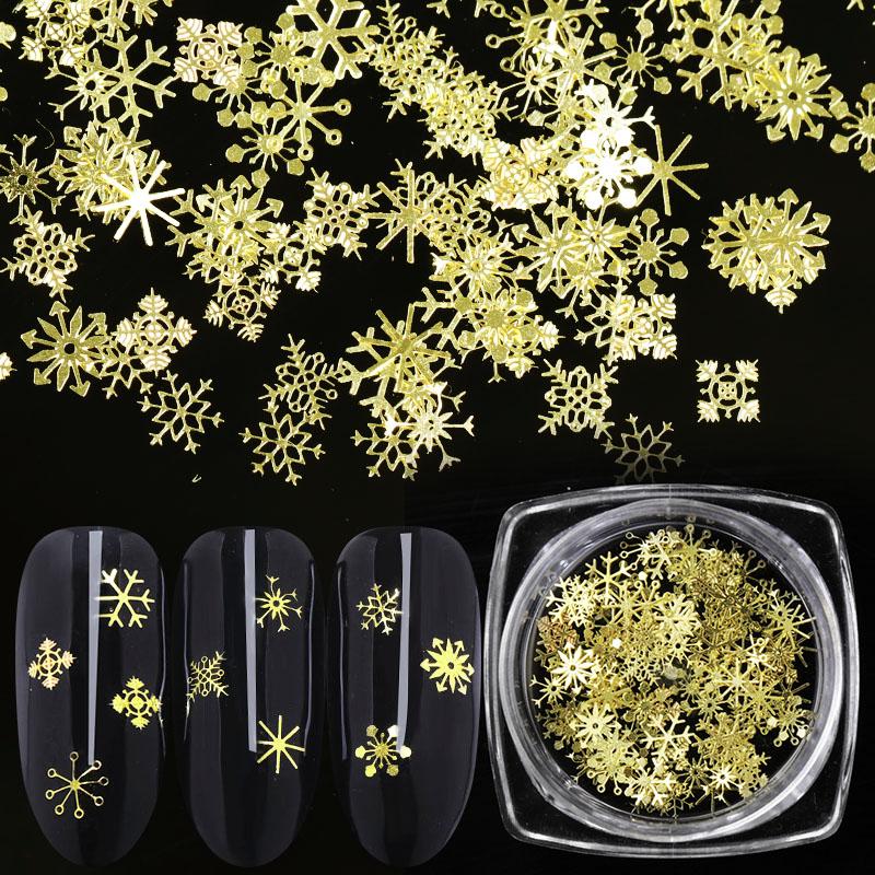 Hollow Out Gold Nail Glitter Sequins Snow Flakes Mixed Designs Decorations for Nail Arts Designs Paillette Thin Sticker
Hollow Out Gold Nail Glitter Sequins Snow Flakes Mixed Designs Decorations for Nail Arts Designs Paillette Thin Sticker