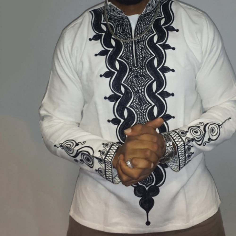 2021 Men's Shirts White Dashiki African Fashions Ethnic Clothes Male Shirt Plus Size Dubai Large Tops 3xl P1op
2021 Men's Shirts White Dashiki African Fashions Ethnic Clothes Male Shirt Plus Size Dubai Large Tops 3xl P1op
