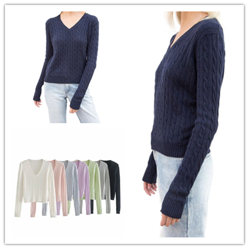 Sweater Brandy Women 2021 Fashion Autumn Winter Casual Sweaters V Ne Long Sleeve Knit Sweater Girl Pullover Navy Women Sweater, Light blue
Sweater Brandy Women 2021 Fashion Autumn Winter Casual Sweaters V Ne Long Sleeve Knit Sweater Girl Pullover Navy Women Sweater, Light blue