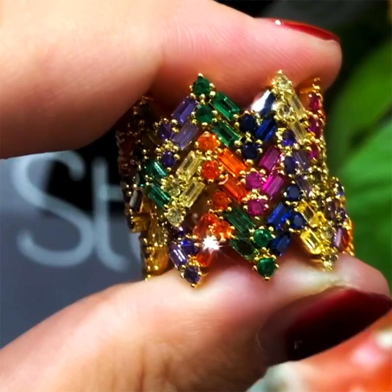 GODKI Stack IT UP!!! 3PCS Ring Bundles Luxury Rainbow Cubic Zircon CZ Ring for Women Bridal Engagement Wedding Dubai Finger
GODKI Stack IT UP!!! 3PCS Ring Bundles Luxury Rainbow Cubic Zircon CZ Ring for Women Bridal Engagement Wedding Dubai Finger