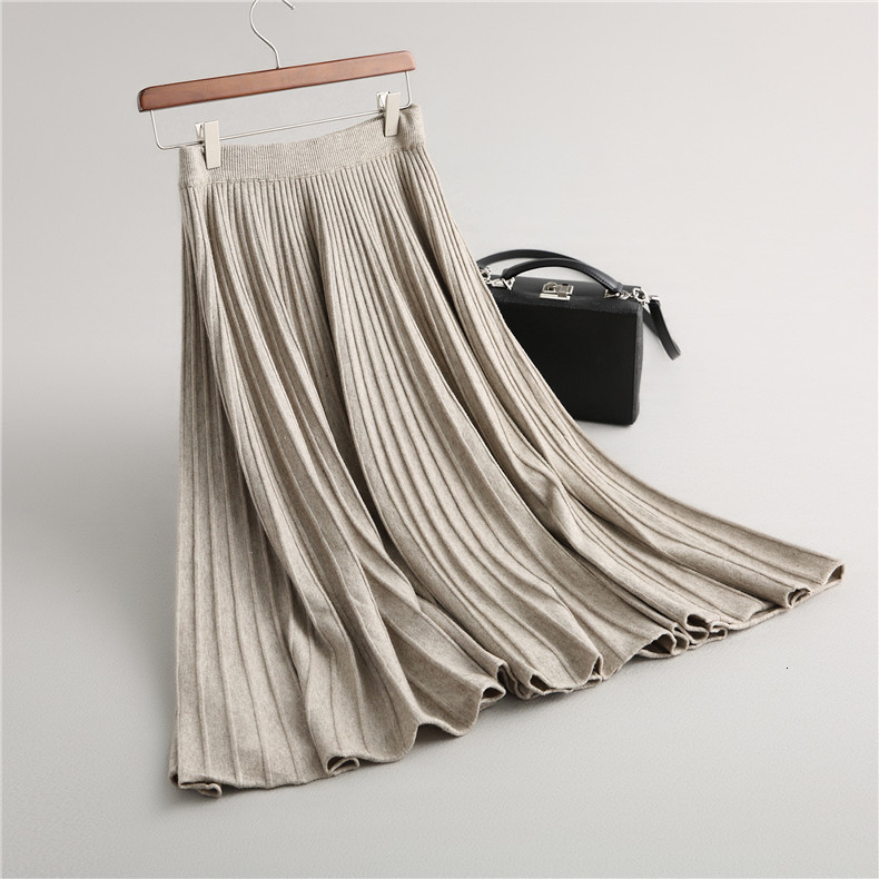 2021 New High Waist Knitted Winter A-line Pleated Thick Long Chic Women Casual Skirt Faldas Jupe Femme Saia A6li, Black
2021 New High Waist Knitted Winter A-line Pleated Thick Long Chic Women Casual Skirt Faldas Jupe Femme Saia A6li, Black