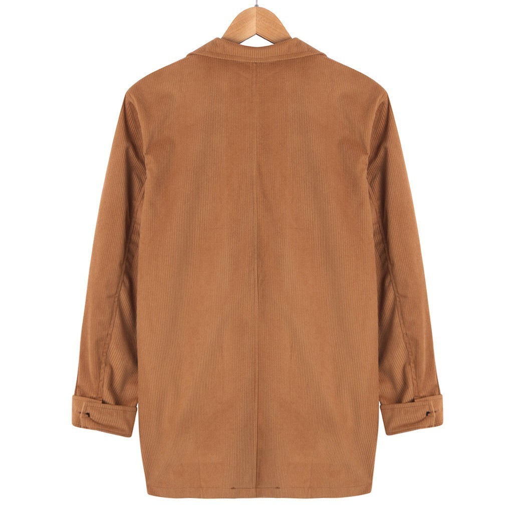 men winter corduroy jacket Fashion brown outerwear coat black slim parka pilot jacket for male casual social jacket coat 9# 201022