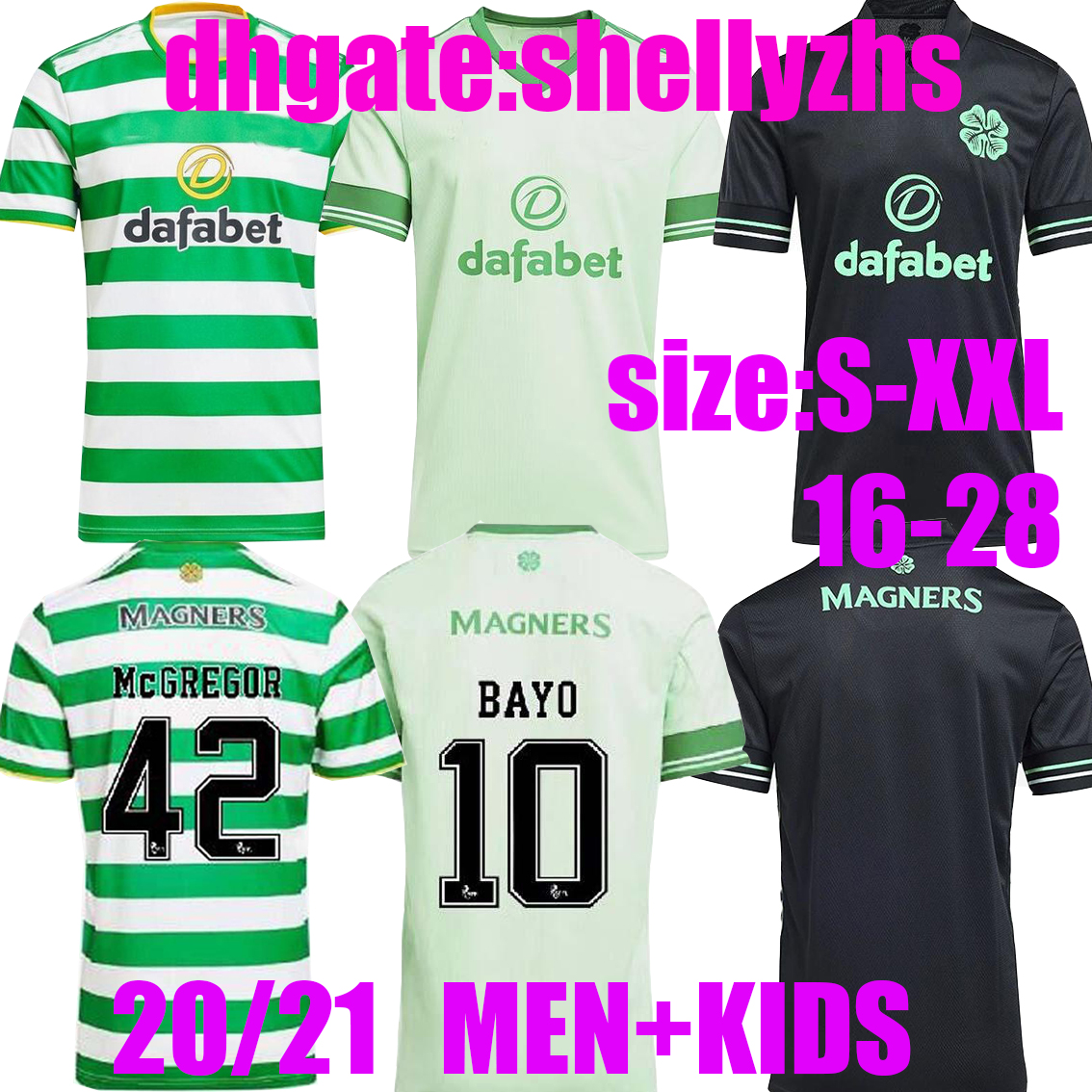 new 20 21 Celtic soccer jerseys top thailand 2020 2021 celtic football shirt set home away third celtic men kids kit uniform, Black
new 20 21 Celtic soccer jerseys top thailand 2020 2021 celtic football shirt set home away third celtic men kids kit uniform, Black
