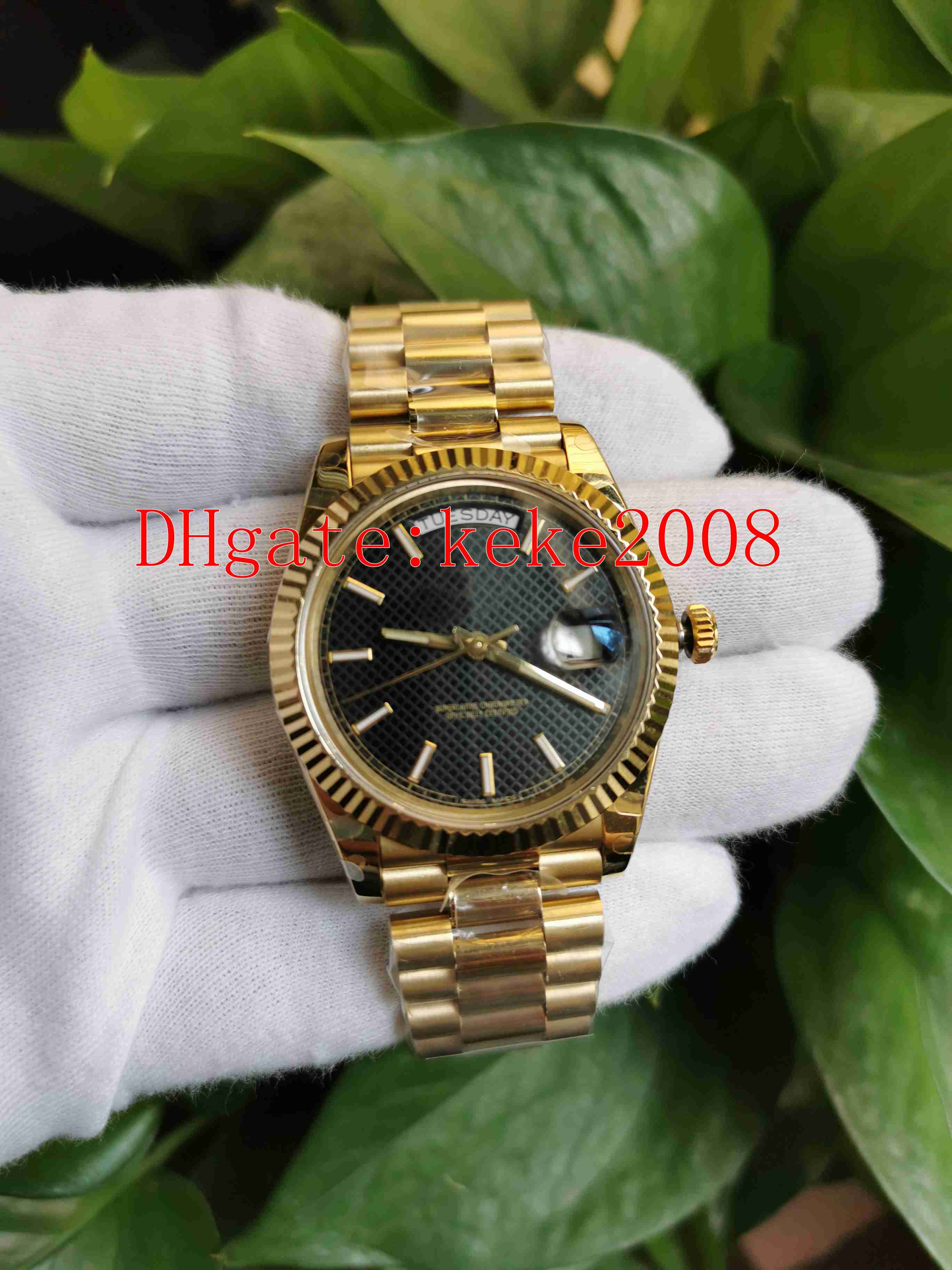 5 colors Day-Date Oyster BP factory V3 Wristwatches 228239 228235 228238 40mm Rose Gold 2813 Movement Mechanical Automatic Men Watch watches, Slivery;brown
5 colors Day-Date Oyster BP factory V3 Wristwatches 228239 228235 228238 40mm Rose Gold 2813 Movement Mechanical Automatic Men Watch watches, Slivery;brown