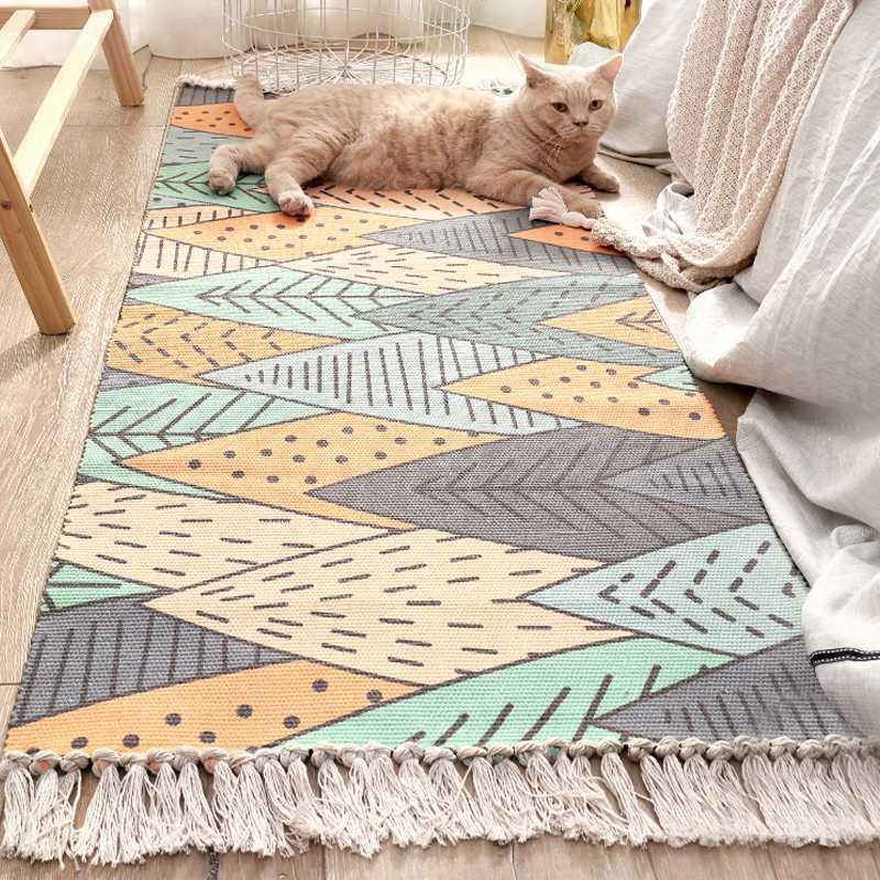 Decorative Mat Nordic Style Sofa Cotton Carpet Carpet Sun Forest Multi Size Decoration Bedroom Floor Fresh Kitchen Living Room1, As pic
Decorative Mat Nordic Style Sofa Cotton Carpet Carpet Sun Forest Multi Size Decoration Bedroom Floor Fresh Kitchen Living Room1, As pic