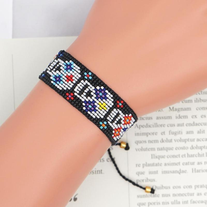 Charm Bracelets Handmade Beaded Bracelet Jewelry Colorful Skull Street Hip-hop Punk Style Couple Adjustable Fashion
Charm Bracelets Handmade Beaded Bracelet Jewelry Colorful Skull Street Hip-hop Punk Style Couple Adjustable Fashion