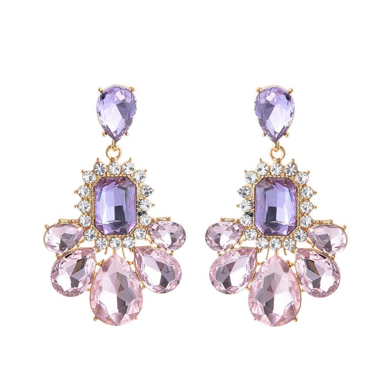 Purple crystal earrings temperament retro hollow high-end earrings fashion long for women trend
Purple crystal earrings temperament retro hollow high-end earrings fashion long for women trend