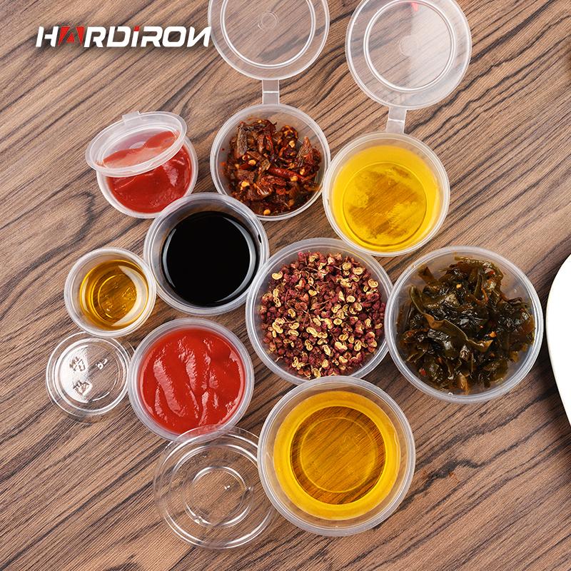 HARDIRON Disposable Round Transparent Small Sauce Seasoning Box With Lid Chutney Plastic Takeaway Soup Sealed Bowl
HARDIRON Disposable Round Transparent Small Sauce Seasoning Box With Lid Chutney Plastic Takeaway Soup Sealed Bowl