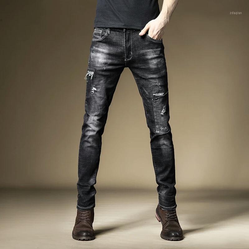 Free Shipping New 2020 men's male fashion Black jeans spring Korean trend embroidery print patch hole denim slim pants trousers1, As pic
Free Shipping New 2020 men's male fashion Black jeans spring Korean trend embroidery print patch hole denim slim pants trousers1, As pic