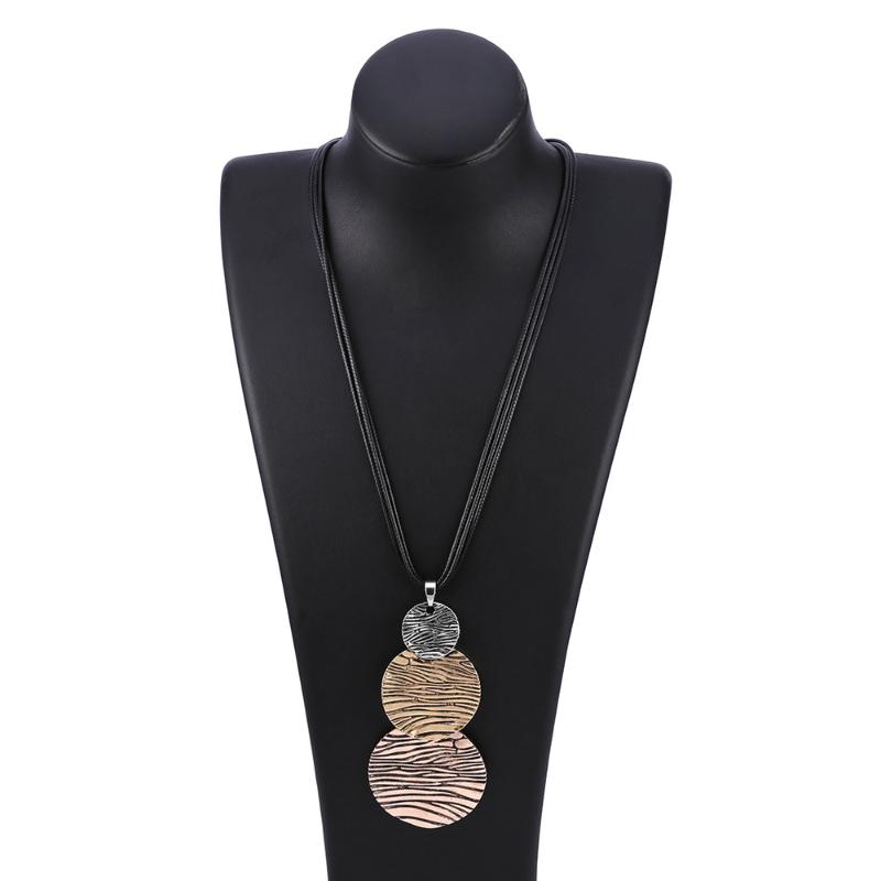 Pendant Necklaces Vintage Necklace Fashion Retro For Women Statement 3 Round Jewelry Long Leather Chain Collar
Pendant Necklaces Vintage Necklace Fashion Retro For Women Statement 3 Round Jewelry Long Leather Chain Collar