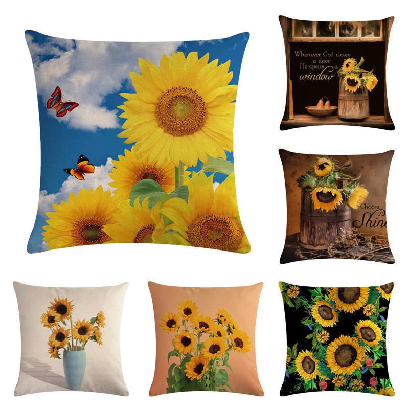 Linen Blend Natural Sunflowers Pattern Cushion Cover Cotton Pillowslip Square Decorative Throw Pillow Case High Quality, 17
Linen Blend Natural Sunflowers Pattern Cushion Cover Cotton Pillowslip Square Decorative Throw Pillow Case High Quality, 17