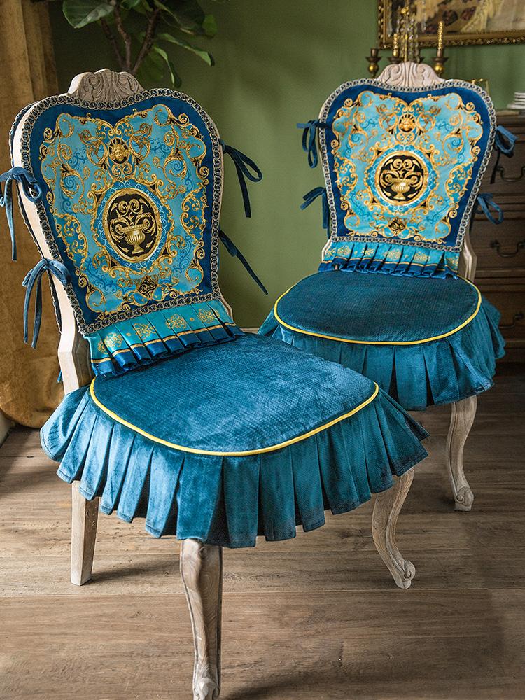 Europe Non-Slip Chair Cushions Outdoor Indoor Chair Seat Cushions With Ties Dining Pads Soft Velvet Design Blue
Europe Non-Slip Chair Cushions Outdoor Indoor Chair Seat Cushions With Ties Dining Pads Soft Velvet Design Blue