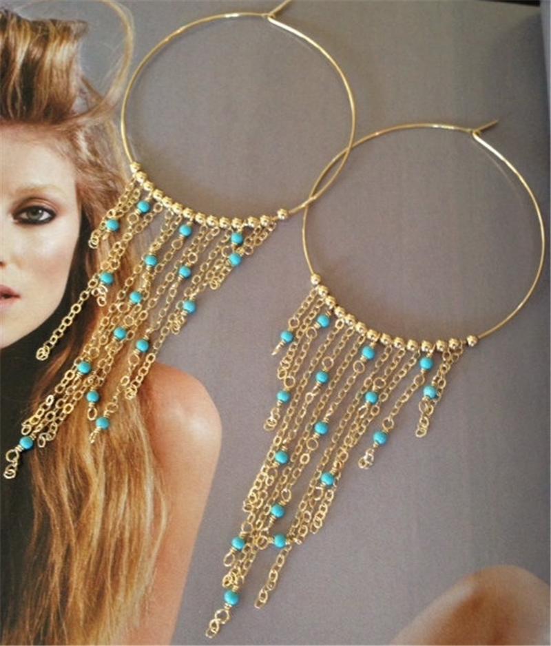 Tassel Earring Charms Dangling Long Women Hoops Beaded Fashion Jewelry 2020 Female Thread Ear Piercing Ethnic Earrings
Tassel Earring Charms Dangling Long Women Hoops Beaded Fashion Jewelry 2020 Female Thread Ear Piercing Ethnic Earrings