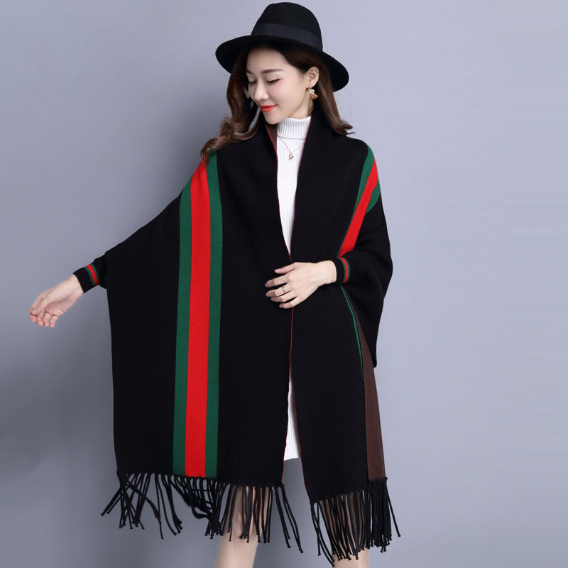 2021 New Knited Cape Shawl Cardigan Korean Handkerchief Female Caps Batwing Sleeves Free Capes QVS4, Red 
2021 New Knited Cape Shawl Cardigan Korean Handkerchief Female Caps Batwing Sleeves Free Capes QVS4, Red