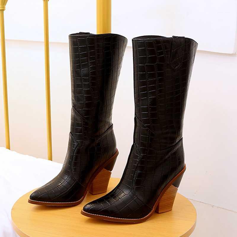 Pointed Toe Western Cowboy Boots Women Quality Fashion Microfiber Leather Women Boots Snake Leather Wedges Mid-calf Shoes1, Gold
Pointed Toe Western Cowboy Boots Women Quality Fashion Microfiber Leather Women Boots Snake Leather Wedges Mid-calf Shoes1, Gold