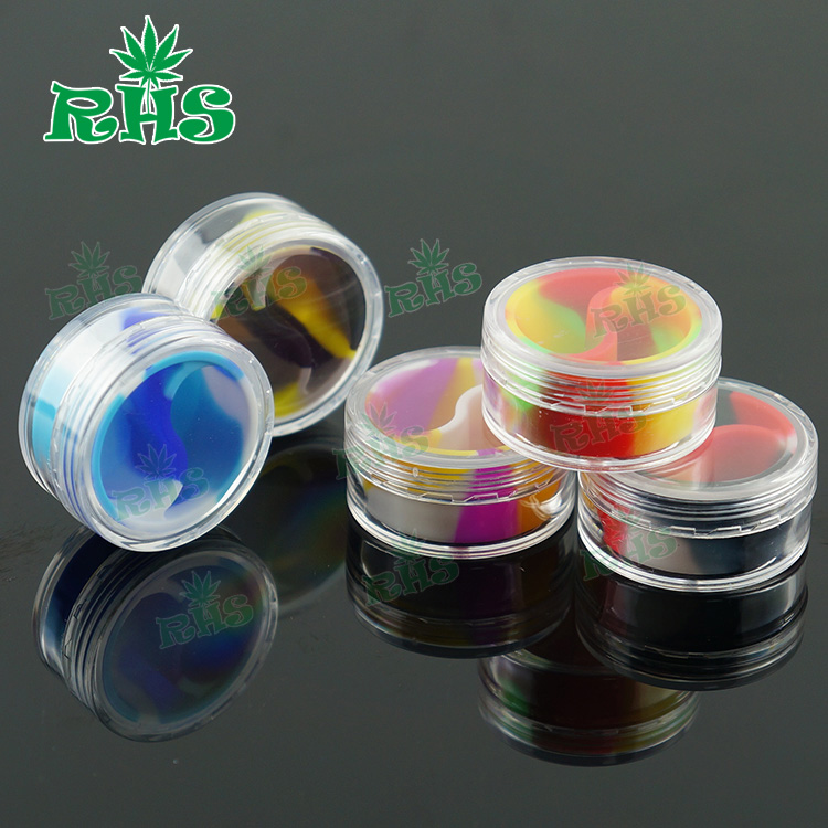 Quality Multi Colors Inside FDA Silicone Liner 5-10ML Outside Acrylic Jars Dab Wax Container With Cover Oil Butane Jars Dab oil For Vape
Quality Multi Colors Inside FDA Silicone Liner 5-10ML Outside Acrylic Jars Dab Wax Container With Cover Oil Butane Jars Dab oil For Vape