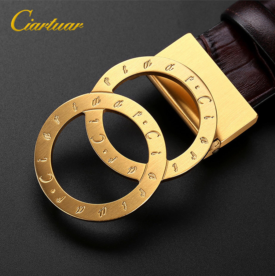 ciartuar new belt high quality for men women unisex genuine leather first layer luxry gold sliver buckle free shipping 201124, Black
ciartuar new belt high quality for men women unisex genuine leather first layer luxry gold sliver buckle free shipping 201124, Black