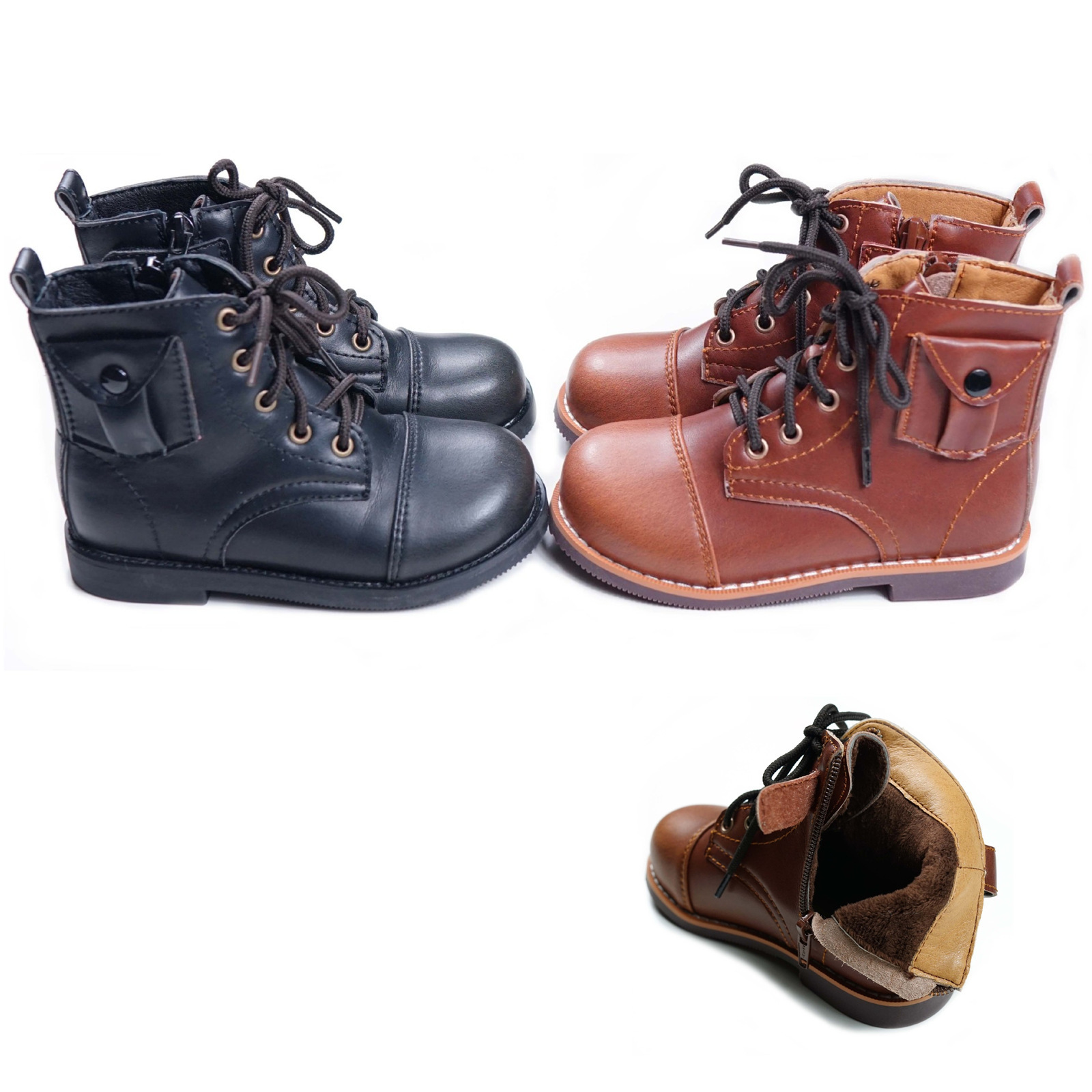 New Children Boots Winter Warm Plush Kids Martin boots Fashion Shoes Boys Girls Snow Boots LJ200911