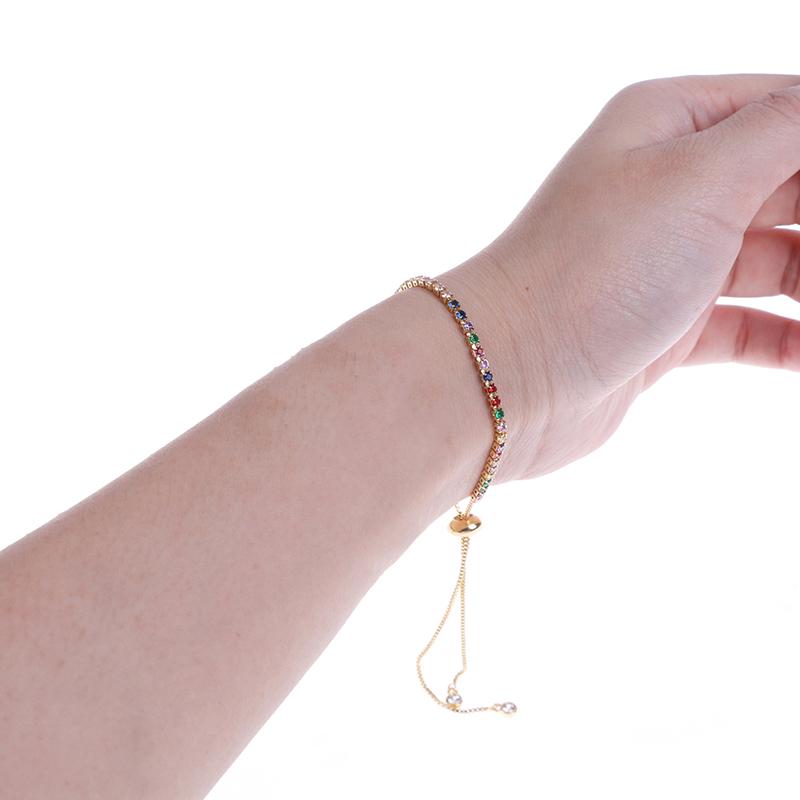 Hot Gold Zirconia Bracelet Bangle Women's Rainbow Shell Bracelet Luxury Adjustable Snake Chain
Hot Gold Zirconia Bracelet Bangle Women's Rainbow Shell Bracelet Luxury Adjustable Snake Chain