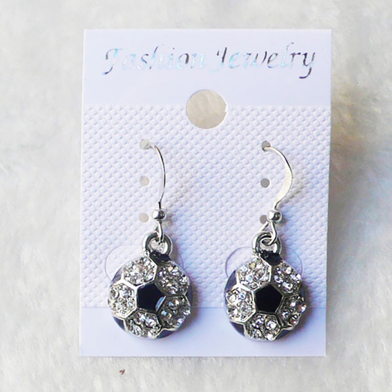 Softball Yellow Rhie Baseball Stud Earrings - Sier Chandelier Crystal Bg, Fastpitch Sport Fashion with Packaging 4