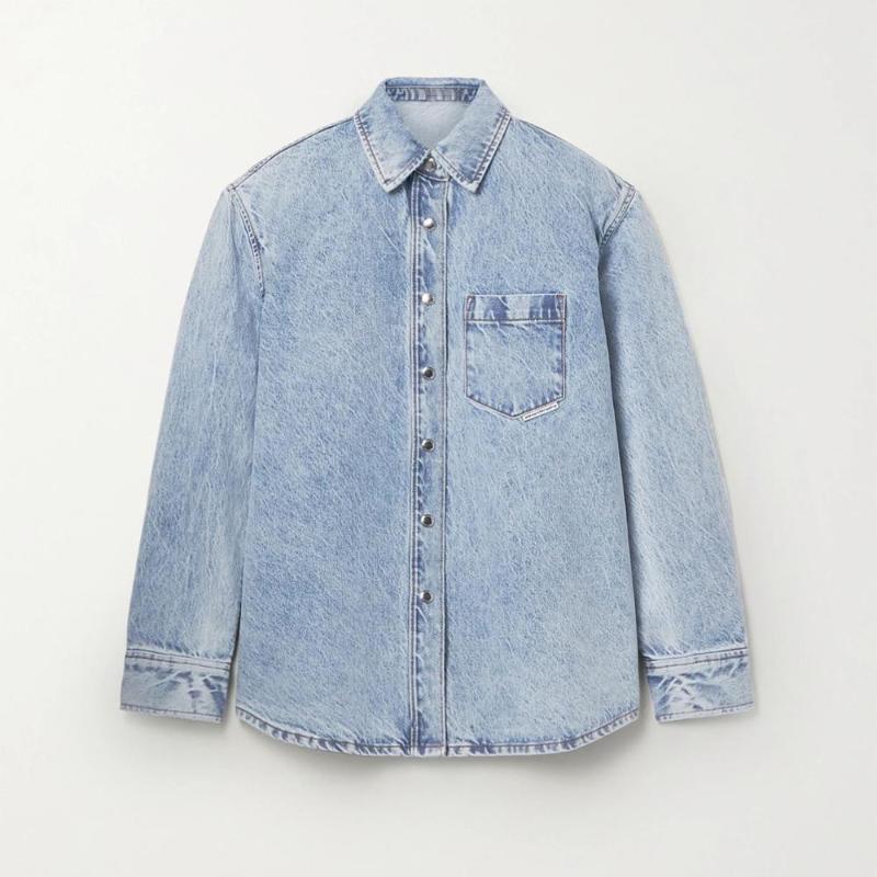 Women denim shirt long sleeve tops turn-down collar casual wild fashion lady blouse, As pic
Women denim shirt long sleeve tops turn-down collar casual wild fashion lady blouse, As pic