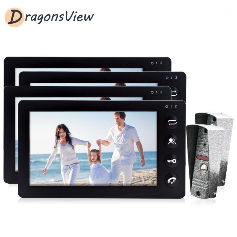 Dragonsview Video Intercom with Motion Sensor Entry Security 4 Apartment Video Door Phone Intercom System with 2 Cameras 1200TVL1
Dragonsview Video Intercom with Motion Sensor Entry Security 4 Apartment Video Door Phone Intercom System with 2 Cameras 1200TVL1