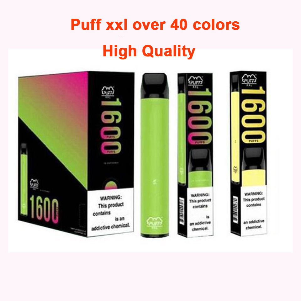 High Quality Puff XXL Disposable Vape 1600 Puff Vapes 40 Colors Puff bar XXL Vapor e Cigarettes Vaporizers
High Quality Puff XXL Disposable Vape 1600 Puff Vapes 40 Colors Puff bar XXL Vapor e Cigarettes Vaporizers