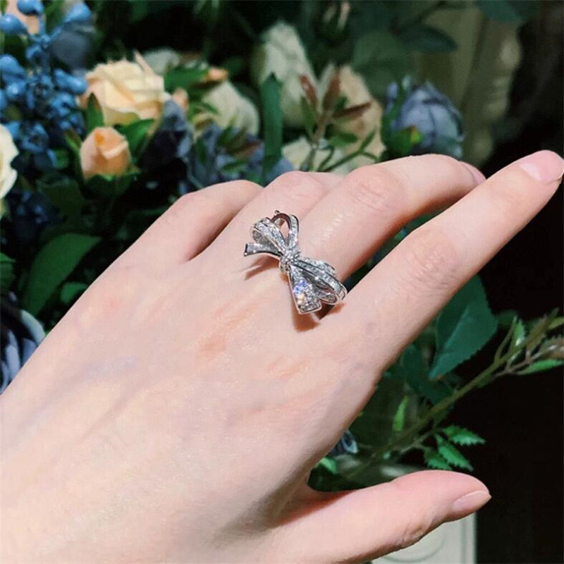 Sterg Sier Wedding Ring: Pave White Sapphire CZ Eternity Band 8e91