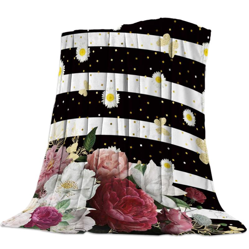 Stripes Daisy Butterfly Flower Throw Blanket Portable Soft Sofa Blanket Warm Microfiber Flannel Blankets for Beds
Stripes Daisy Butterfly Flower Throw Blanket Portable Soft Sofa Blanket Warm Microfiber Flannel Blankets for Beds
