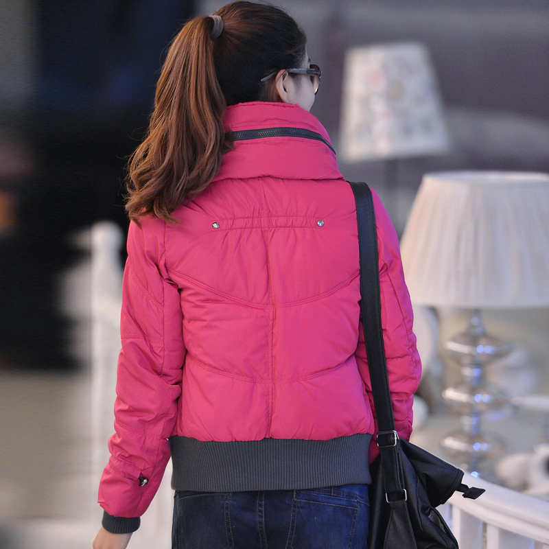 Women Cotton Padded Winter Coat Female Short Jacket Korean New Spring 2015 Zipper Stitching Parkas Mujer Invierno 201019