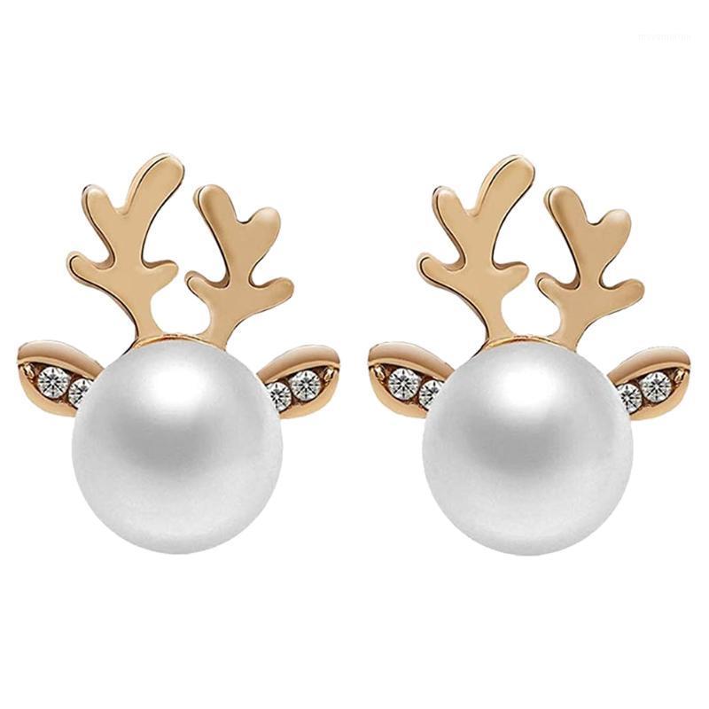 1Pair Antler Earrings Imitation Pearl Rhinestone Earrings Christmas Small Animal Cute Sweet Style1
1Pair Antler Earrings Imitation Pearl Rhinestone Earrings Christmas Small Animal Cute Sweet Style1
