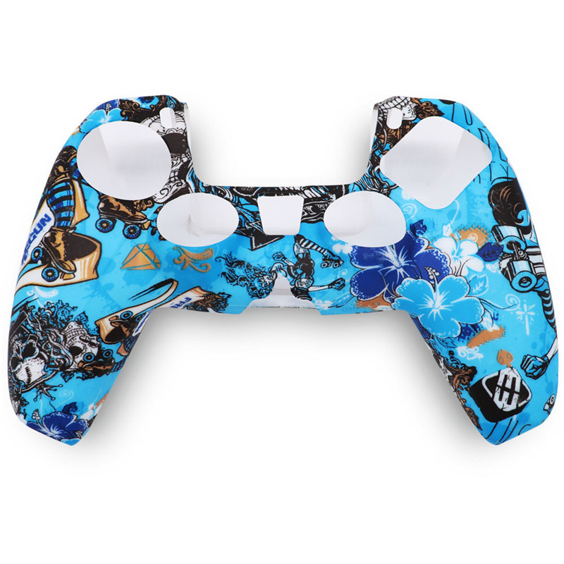 For PS5 Controller Gamepad Silicone Non-slip Protective Environmentally Friendly Silicone Case Camouflage Ps5 Protective Cover Fast Shipping