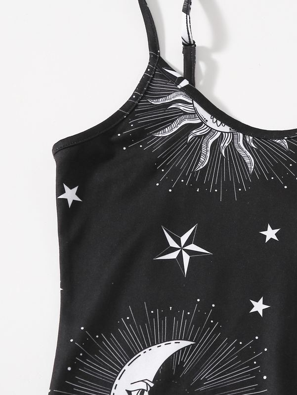 Teen Girls Galaxy Print Slip Dress SHE