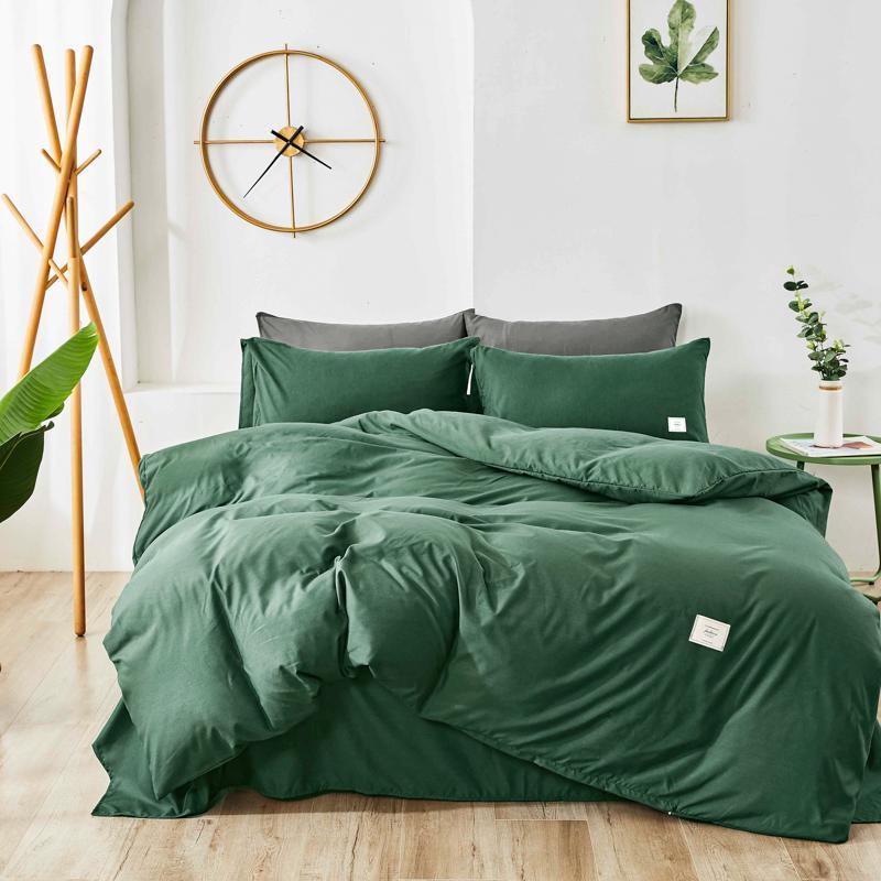 36Home Textile Bedding set Solid color duvet cover sets quilt covers pillowcases European size king queen gray blue pink green, White
36Home Textile Bedding set Solid color duvet cover sets quilt covers pillowcases European size king queen gray blue pink green, White