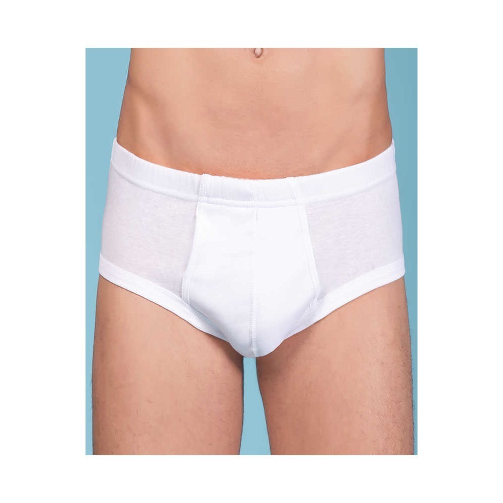 Men Briefs Cotton Breathable Padded Panties Sexy Underwear Mesh Slips Male Underpants 201112