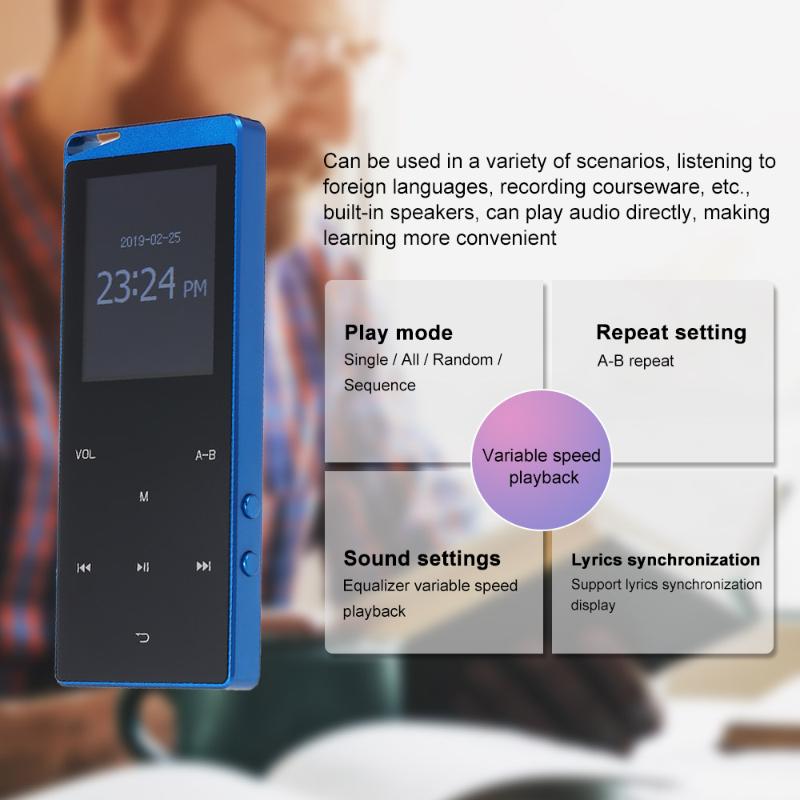 16GB 8GB 4 8GB MP3 Player Portable Ultra-thin Digital Music Player TF Card Support BT FunctionTouch Screen Bluetooth mp3 Players
16GB 8GB 4 8GB MP3 Player Portable Ultra-thin Digital Music Player TF Card Support BT FunctionTouch Screen Bluetooth mp3 Players