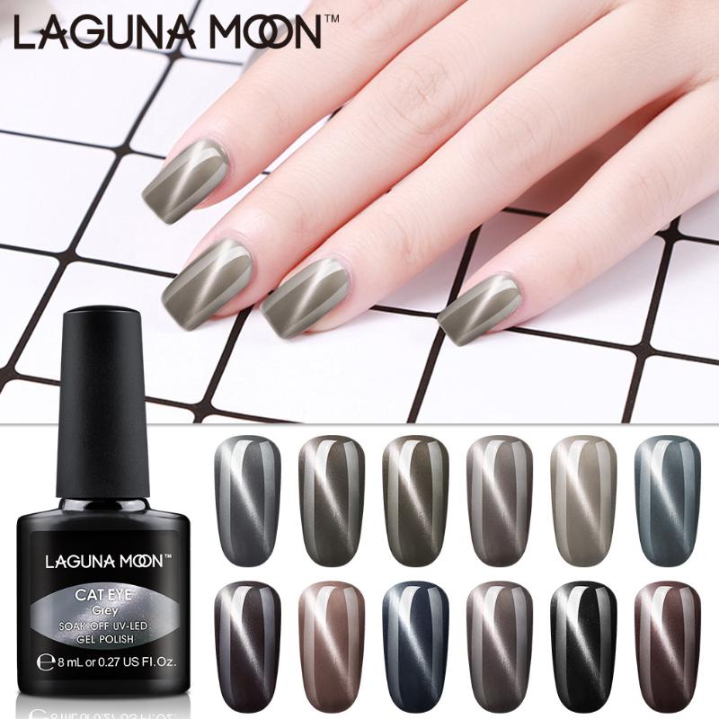 Lagunamoon 8ML Gray Cat's Eyes Magnet Paint UV Gel Nail Polish Nail Art DIY Vernis UV LED Gellak Cat Eyes Stamping Lucky Lacquer, 12
Lagunamoon 8ML Gray Cat's Eyes Magnet Paint UV Gel Nail Polish Nail Art DIY Vernis UV LED Gellak Cat Eyes Stamping Lucky Lacquer, 12